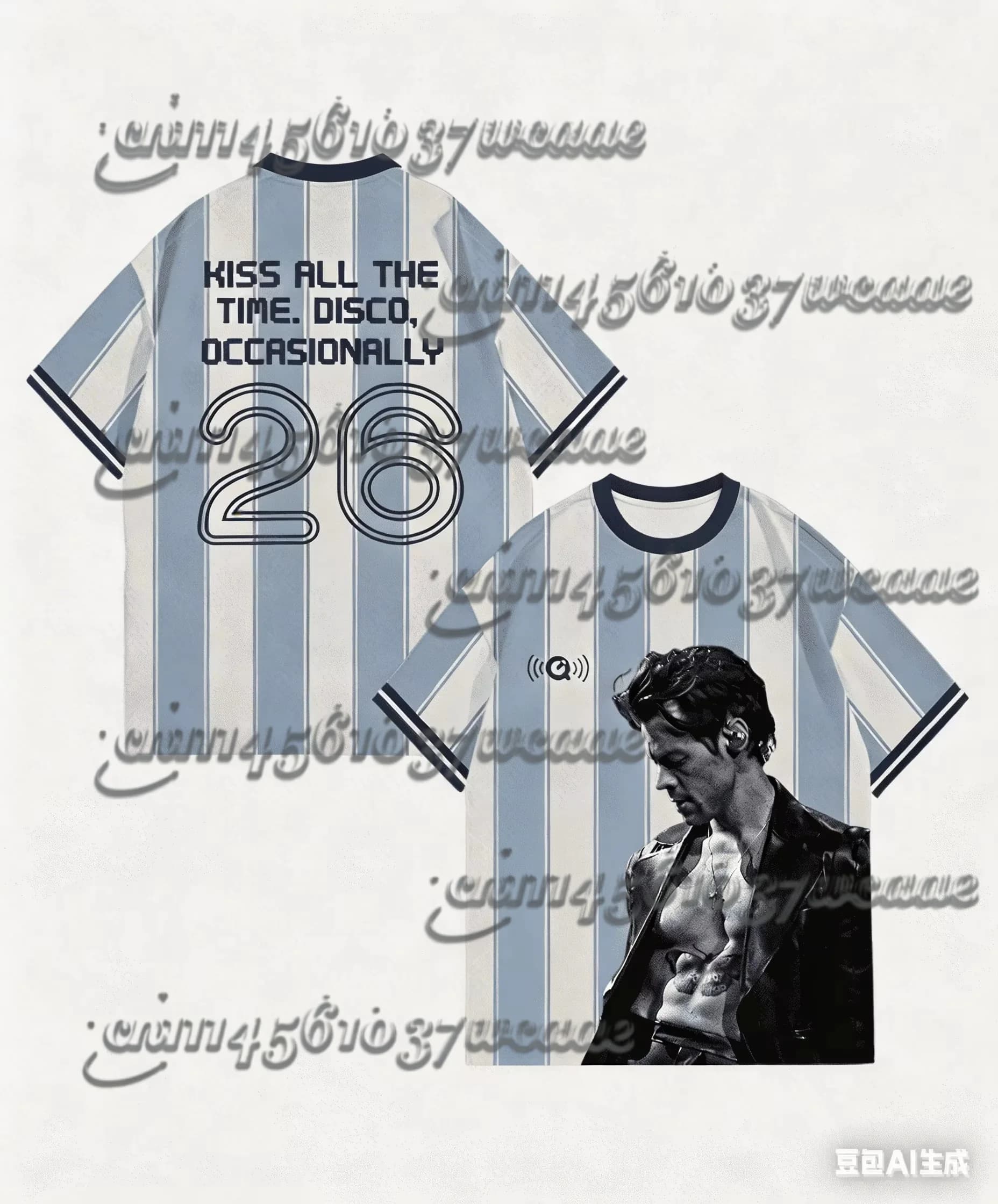T-shirt en jersey Harry Styles pour homme, décontracté et respirant, idéal pour l'été, à manches cou