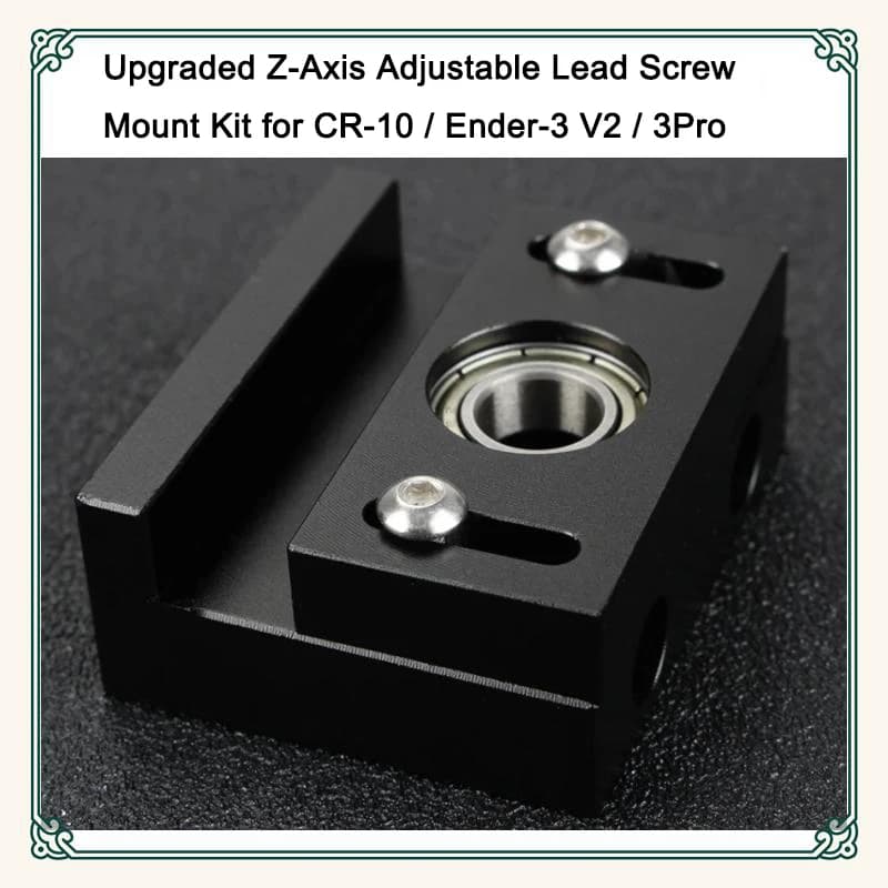 Accessoire d'imprimante 3D : kit de montage de vis mère réglable sur axe Z amélioré pour CR-10 / End