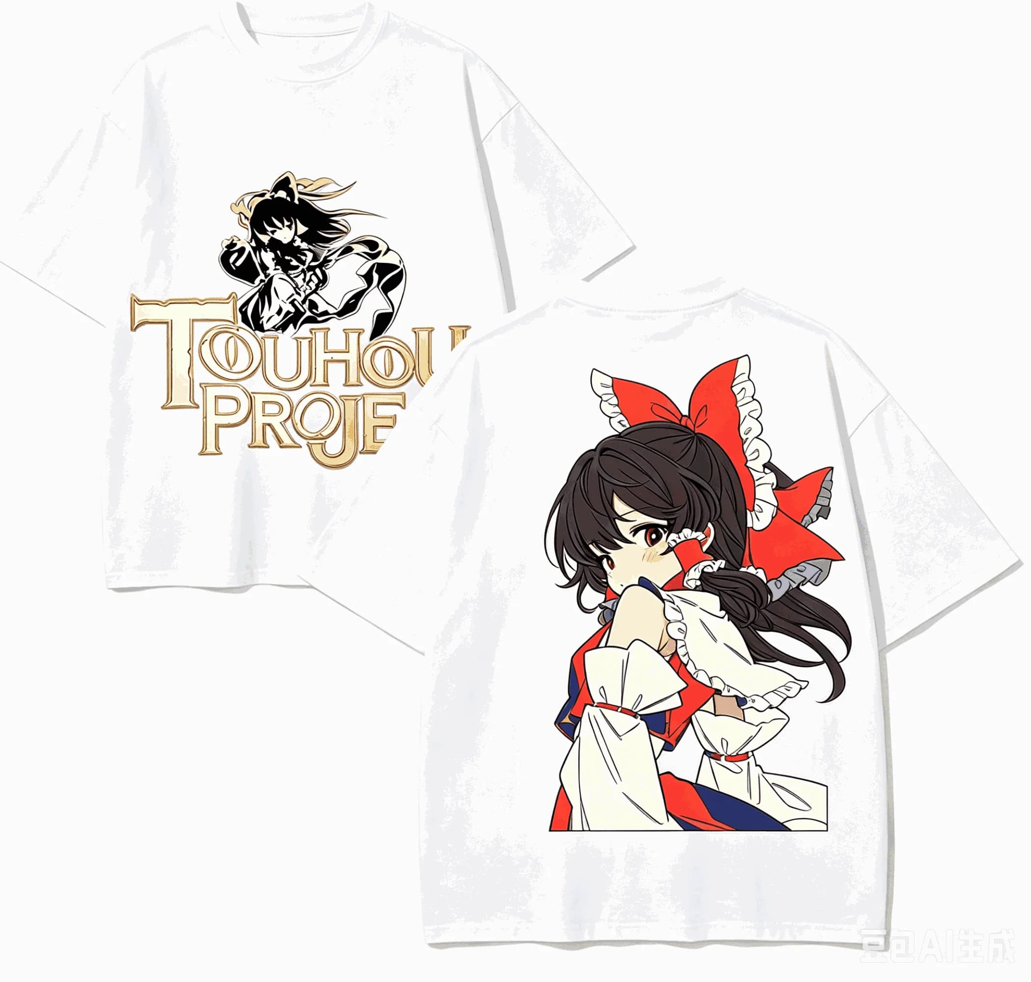 T-shirt en coton Touhou Project, vêtements personnalisés, nouveau modèle, t-shirt Anime, vêtements t