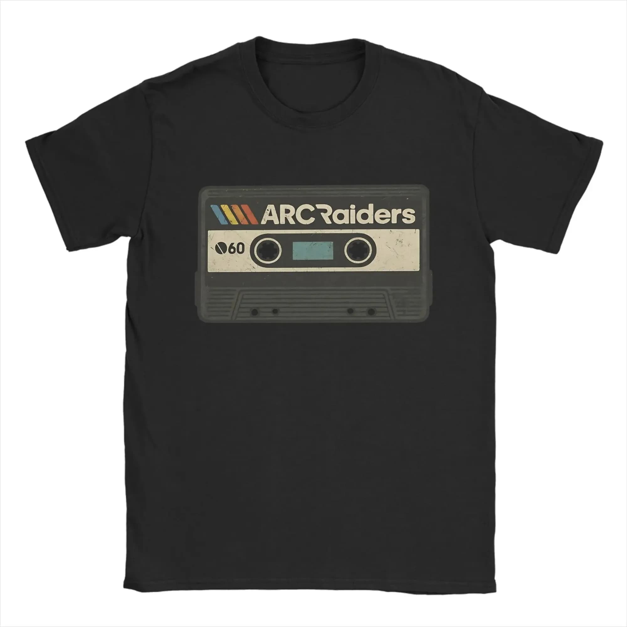 Nouveauté T-Shirts ARC Raiders Cassette t-shirt hommes femmes imprimer coton col rond T-Shirts à man