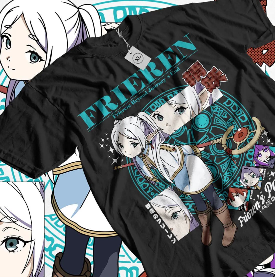 Frieren T-Shirt au-delà du fin du voyage fougère Stark fille Anime cadeaux chemise toutes tailles