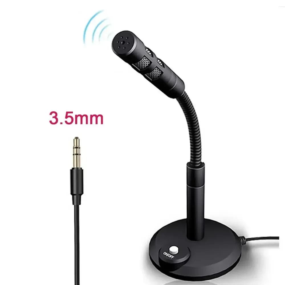 Microphone de Studio 3.5mm, support de micro vocal, USB, fil de bureau, micro de jeu, Mini pour PC p