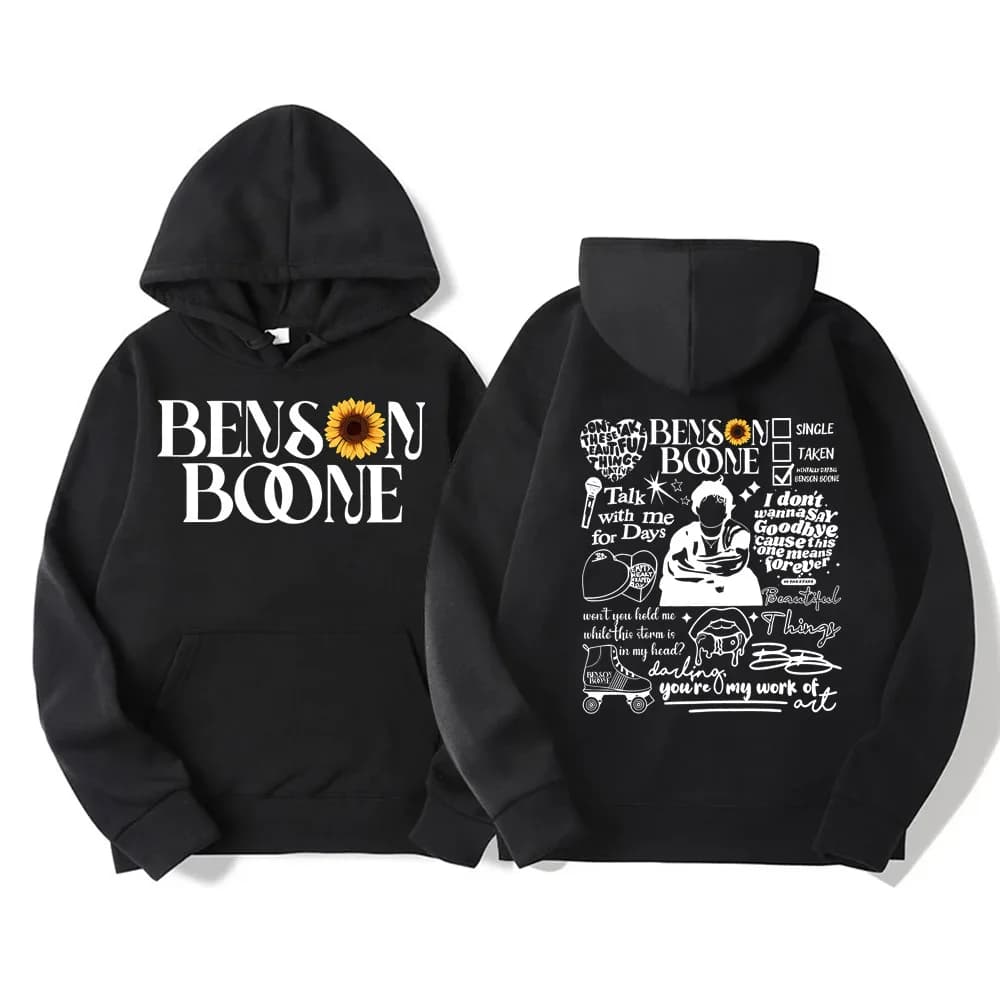Benson Boone American Heart Tour 2025 sweat à capuche hommes femmes mode Hip Hop sweat à capuche Fan