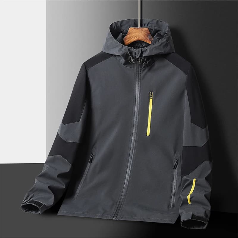 Veste d'extérieur urbaine pour enfants, Version Design à capuche de la mode ample, tissu imperméable