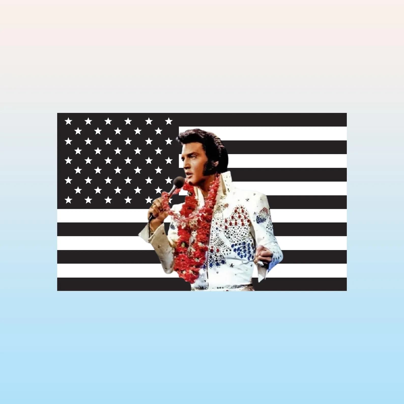 Drapeau américain noir E-Elvis P-Presley, décoration extérieure, objets décoratifs pour la maison, d