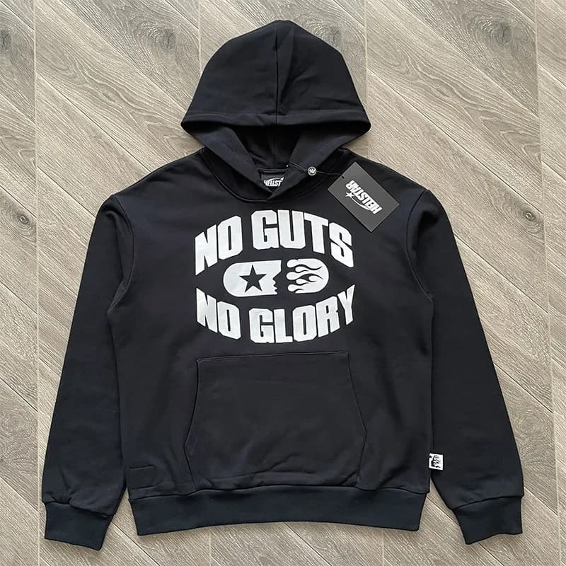 Sweat à capuche HS No Guts No Glory surdimensionné style hithop
