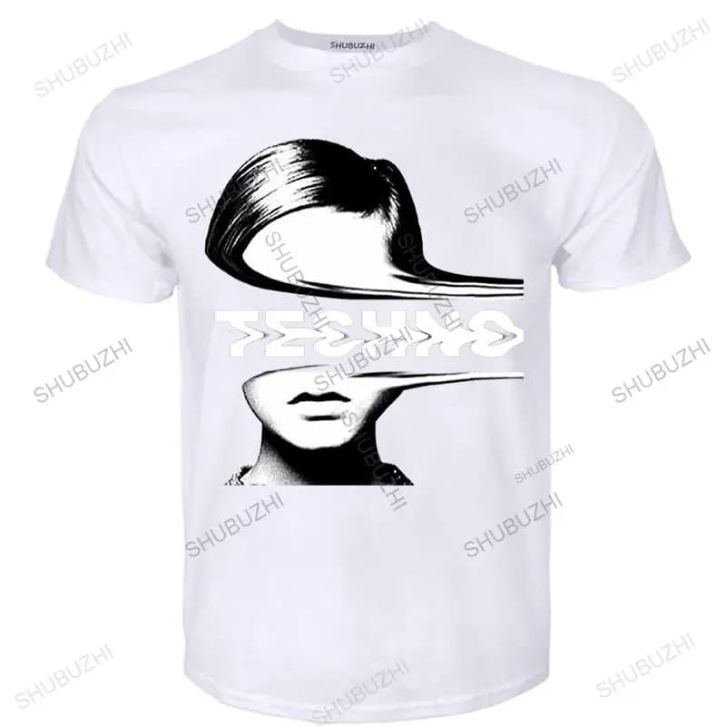 Nouvelle mode T-shirt hommes col rond t-shirts Techno Dj Rock électronique Hip Hop coton été T-shirt