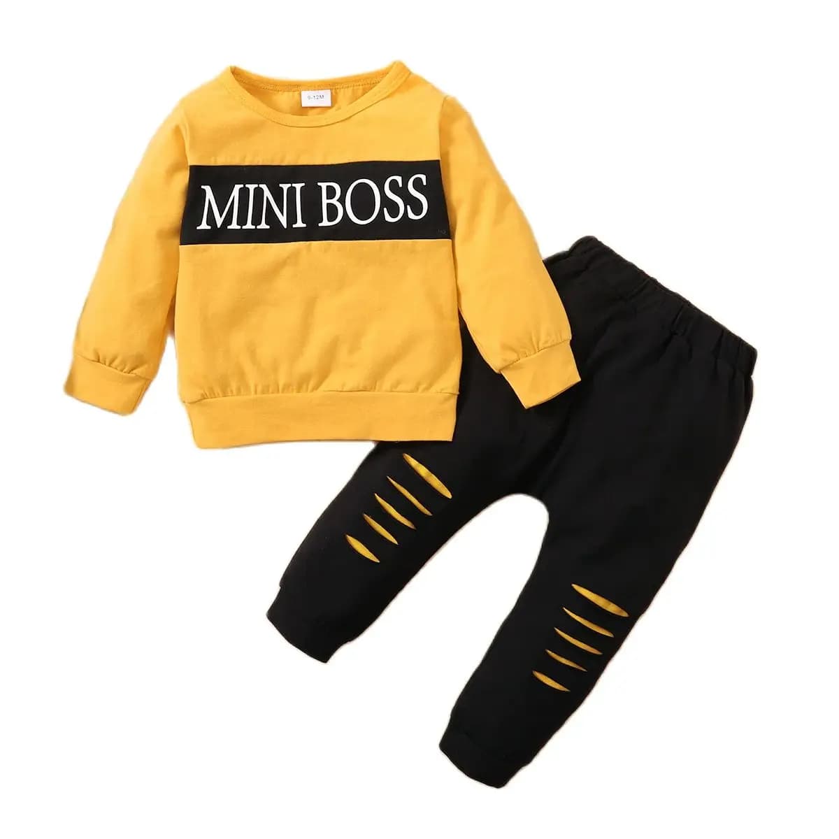 Vêtements pour bébés garçons, tenue pour tout-petits garçons, haut à manches longues + pantalon avec