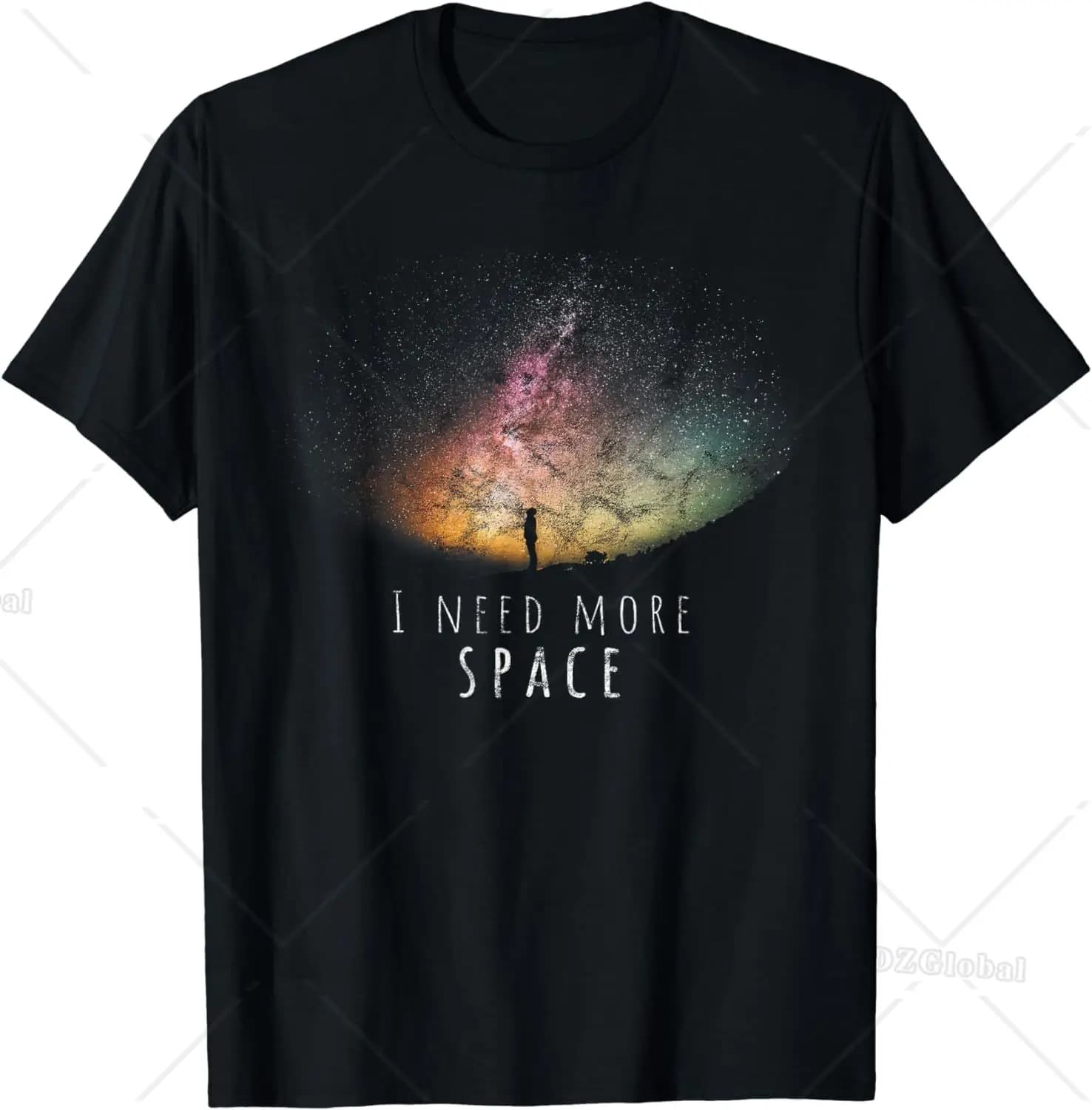 J'ai besoin de l'espace ciel nocturne drôle astronomie Science galaxie étoiles T-Shirt Streetwear gr