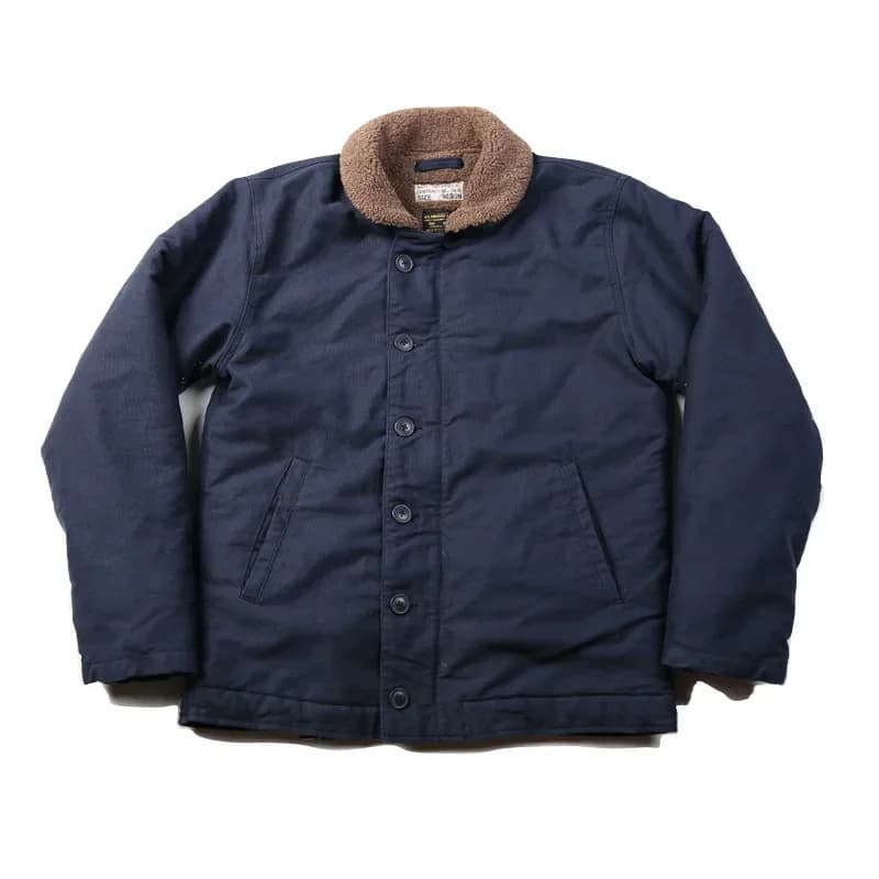 NON STOCK USN N-1 pont veste Sherpa doublure Style militaire hommes manteau chaud 3 couleurs