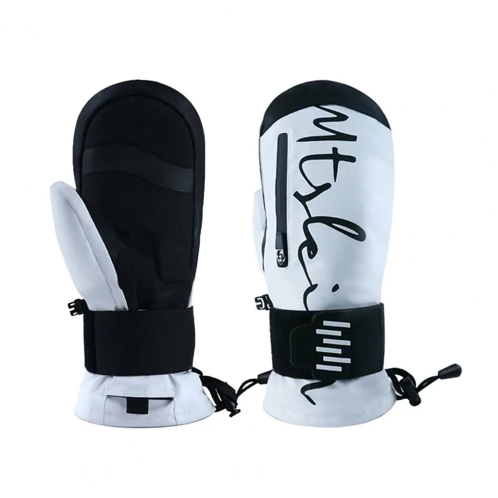 Gants de Ski Gants de Ski imperméables Gants de Ski d'hiver avec protège-poignets intégrés pour le s