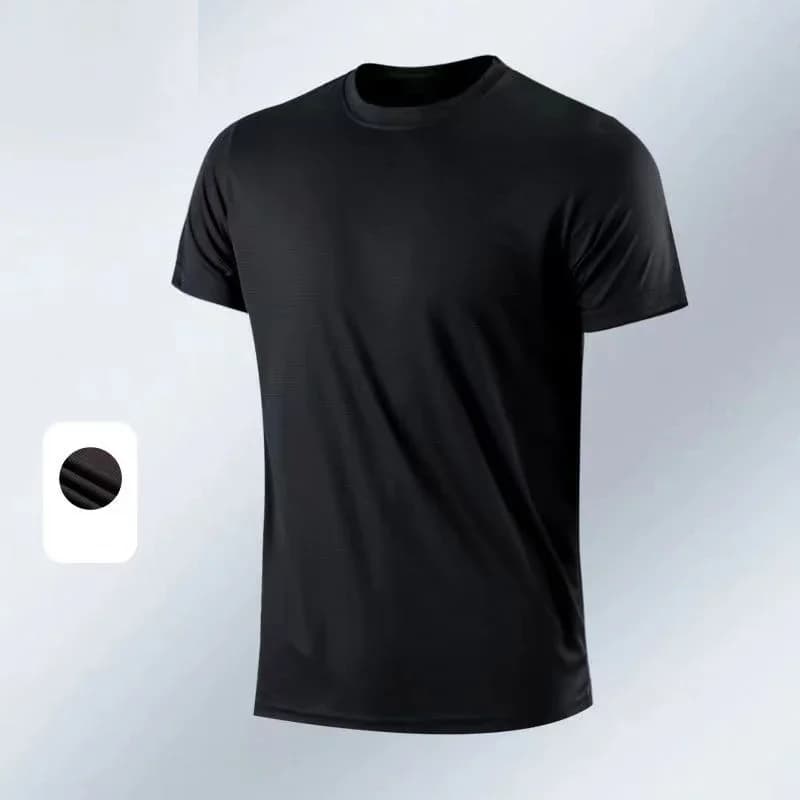 Hommes Fitness Gym t-Shirt à manches courtes haut de musculation séchage rapide Sport chemises de co