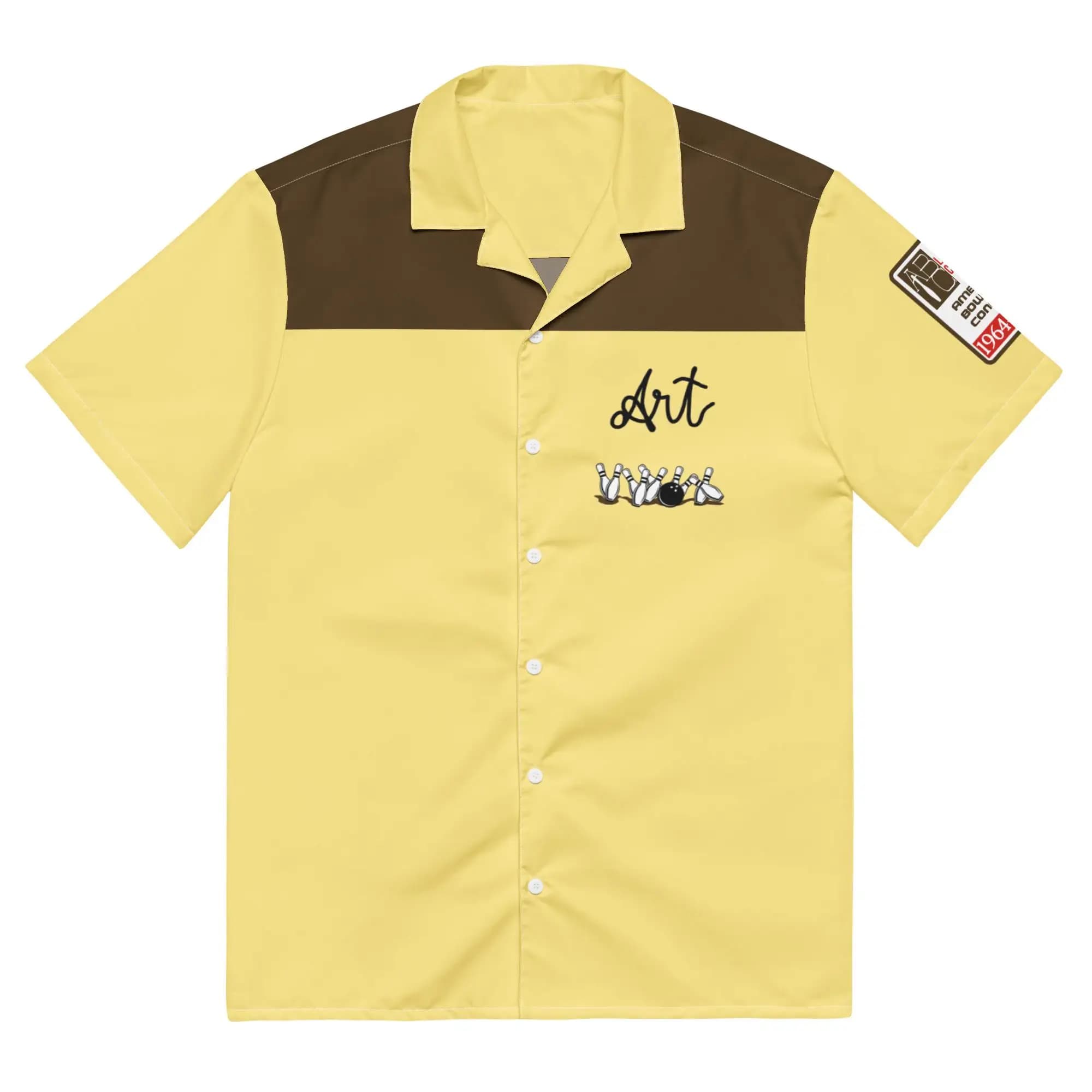 The Dude's The Big Lebowski film chemise de Bowling boutonnée rétro classique à manches courtes déco