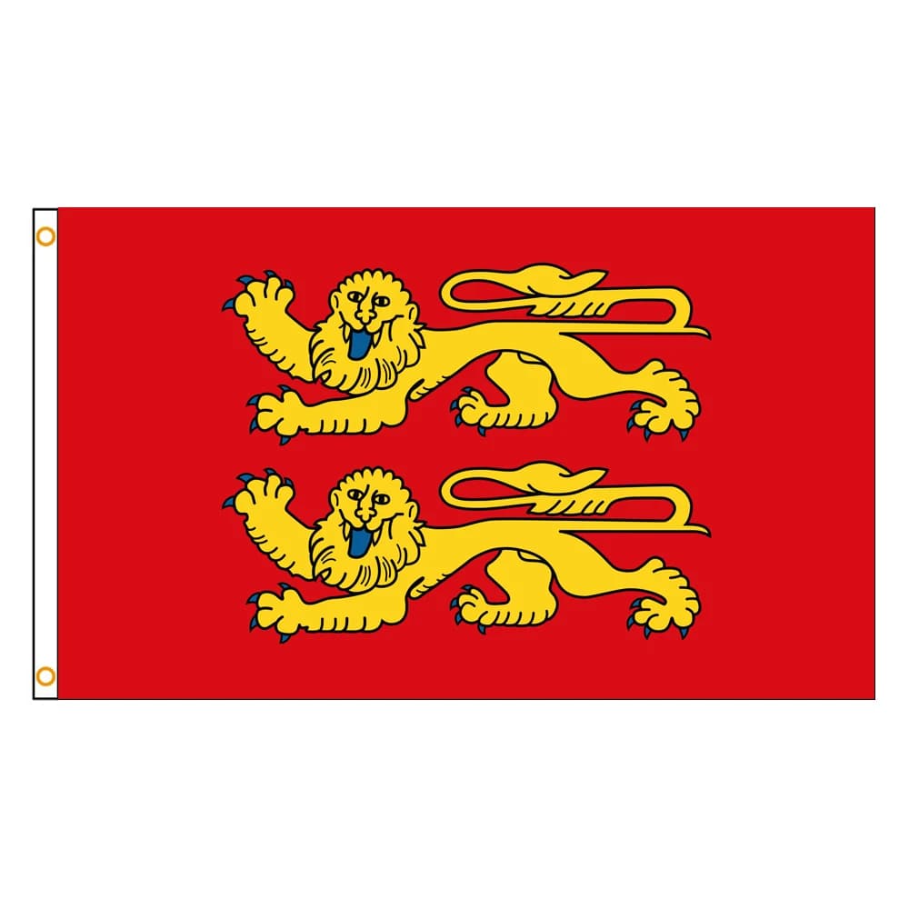 Drapeau de Normandie de 3x5 pi, couleurs vives et résistant à la décoloration, une région en France,