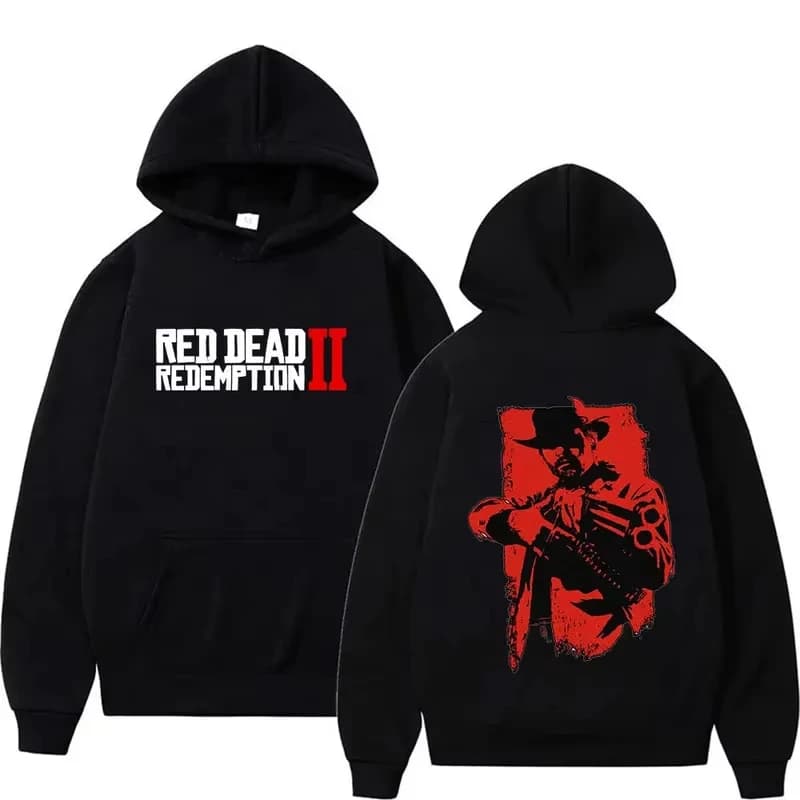 Sweat-shirt à capuche Red Dead Redemption 2 Arthur Morgan, unisexe, style gothique rétro, décontract