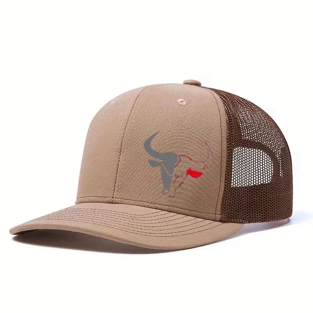 Casquette de baseball décontractée à imprimé tête de taureau, respirante, style hip-hop, visière spo