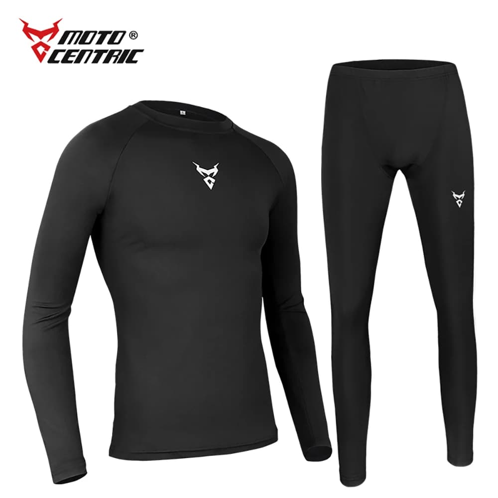 Moteur hommes t-shirt été respirant sous-vêtement thermique ensemble moto hiver chaud longs Johns Mo