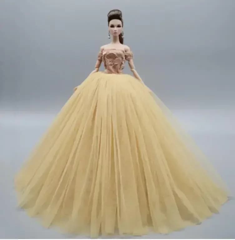 Robe de mariée longue au beurre, accessoires olympiques, vêtements pour vos poupées BB, BBI201010F