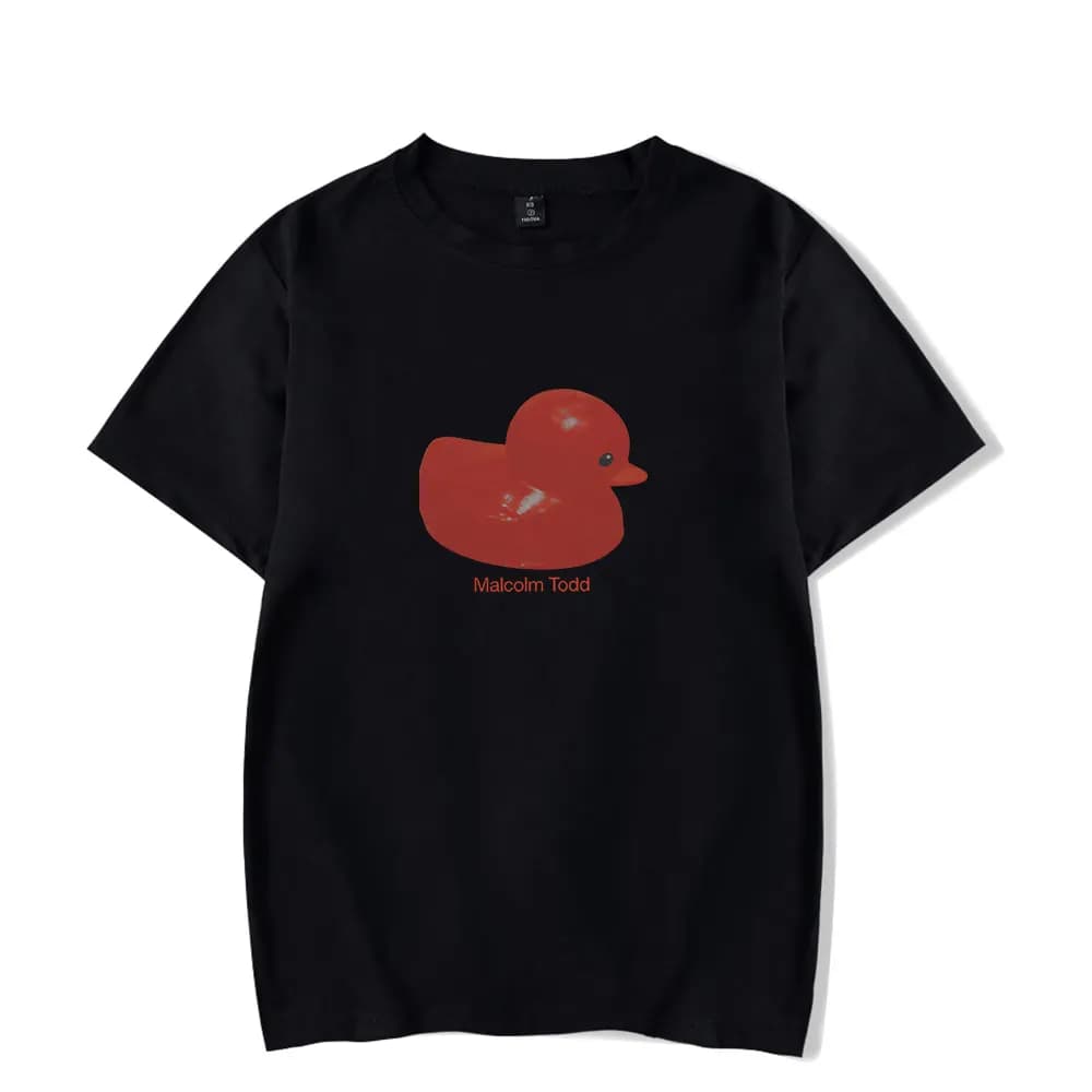 Malcolm Todd Duck Tee T-shirt unisexe décontracté à manches courtes et col rond pour tenue de rue qu