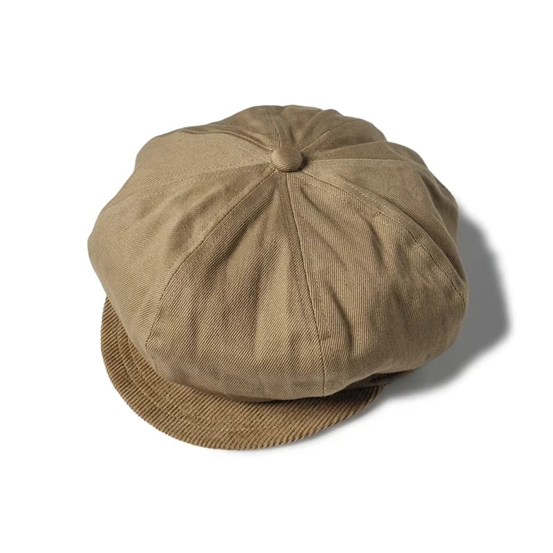 Casquette de motard de moto Bronson des années 1950, chapeau octogonal à bord court de Style Vintage