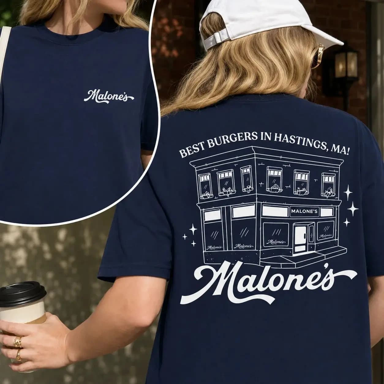 T-Shirt Malone's Briar University Hockey Romance, T-Shirt Off Campus Hannah Wells, vêtements d'été p