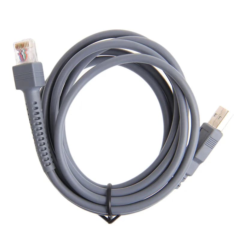 Câble données USB 200 6,56 pieds pour lecteur codes à barres symboles LS1203 LS2208 LS4008I LS4208 L