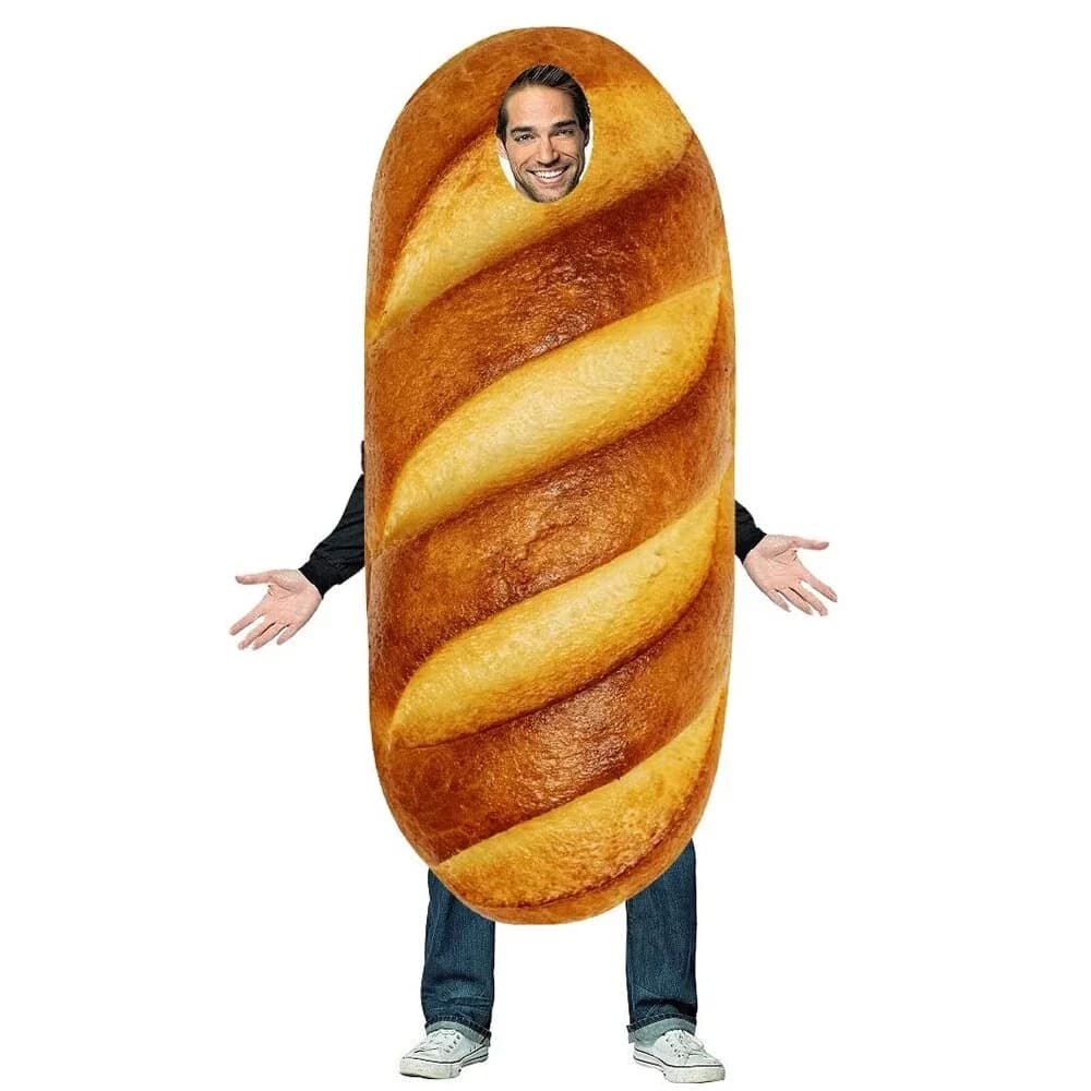 Nouvelle Arrivée 2026 – Déguisement Adulte Homme Baguette Française pour Halloween