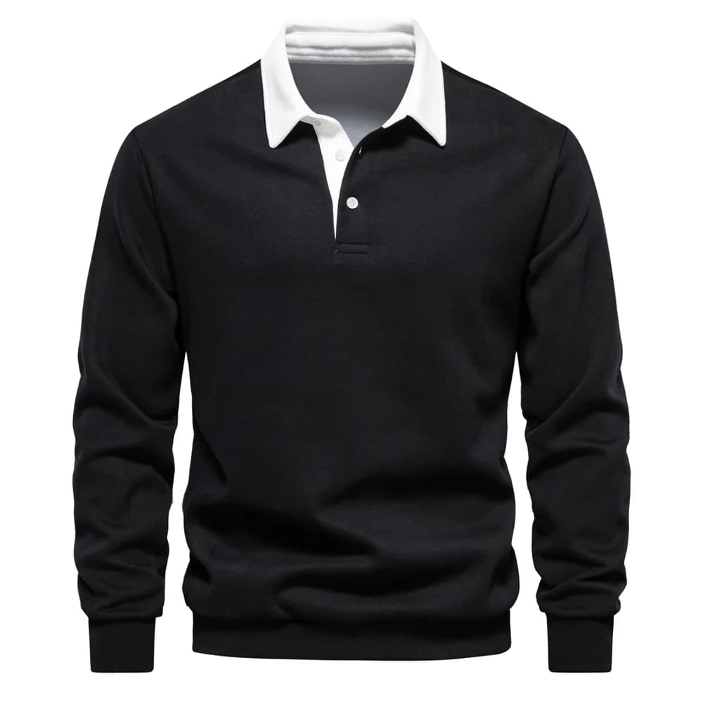 sweat à capuche à manches longues col Polo tendance 2025 nouveau automne taille européenne commerce