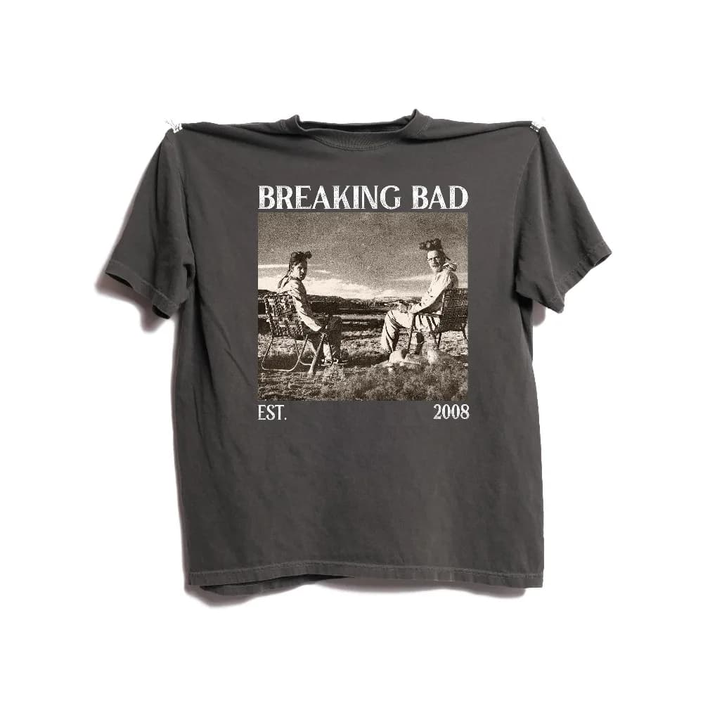 T-shirt Breaking Bad, série télévisée vintage, Comfort Colors, t-shirt ample et respirant pour homme