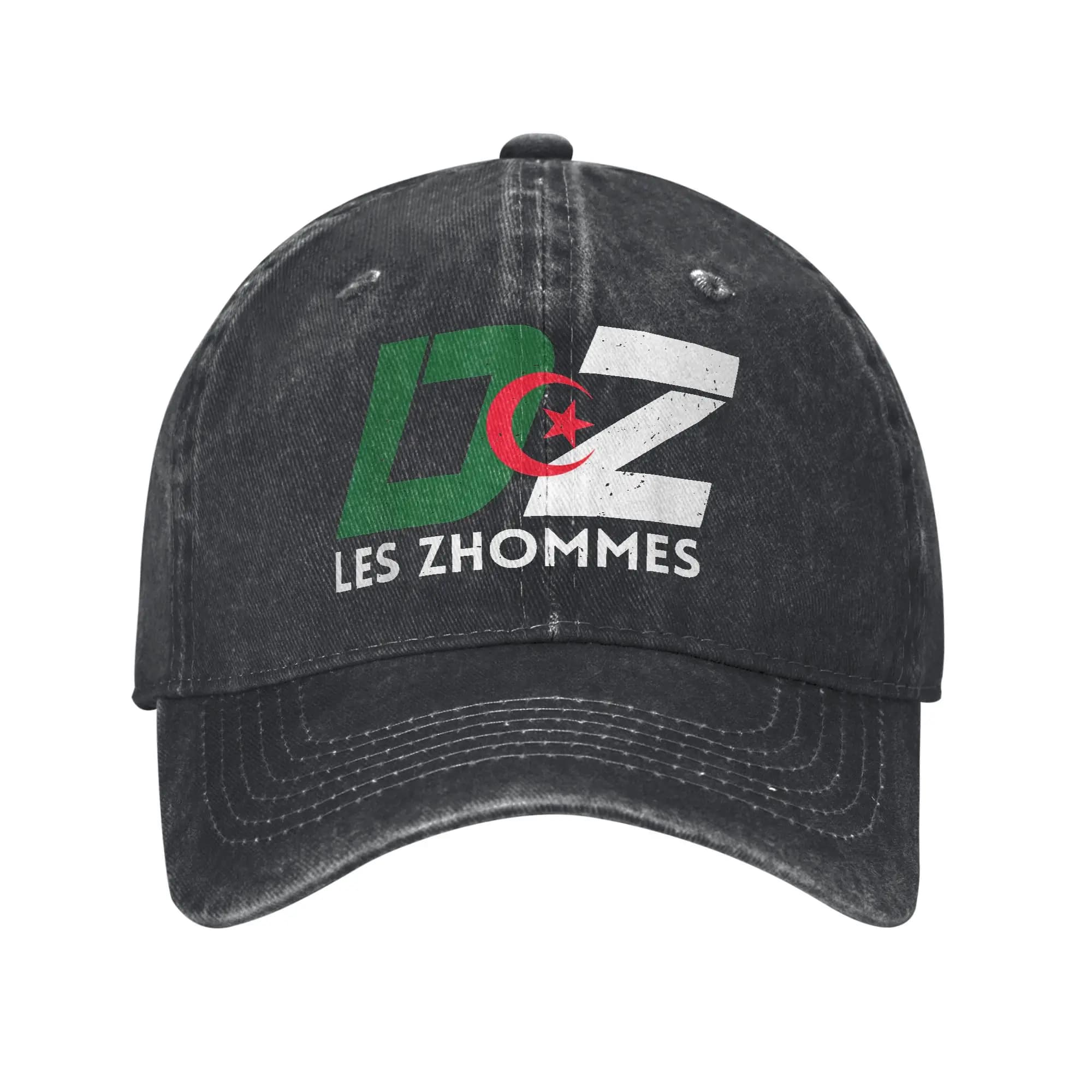 DZ algérie Supporter algérien Djazair casquette de Baseball Vintage en détresse Denim lavé afrique a