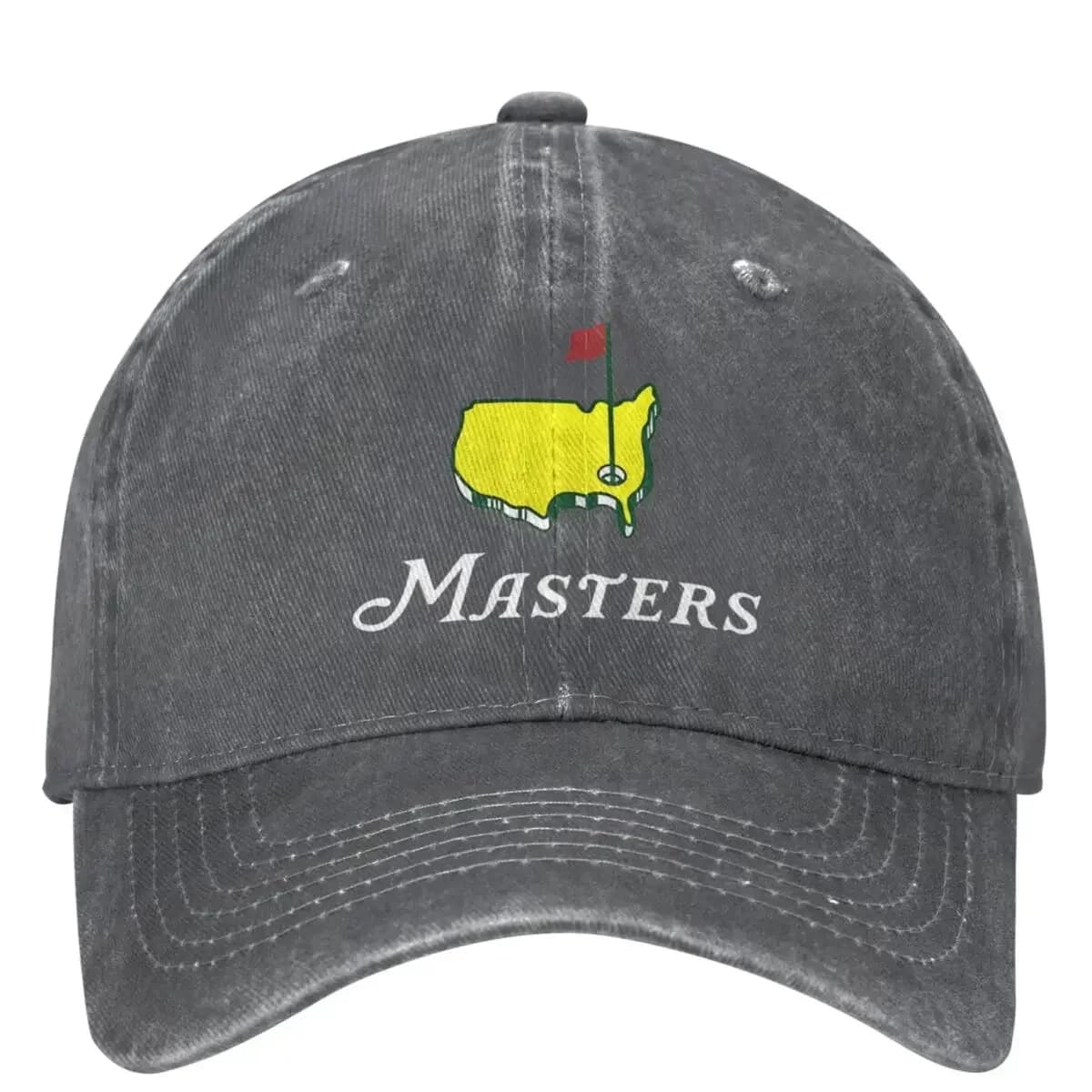 The Masters Trucker Hat Outfit Rétro Denim Délavé Papa pour Hommes Femmes Courir Casquettes de Golf