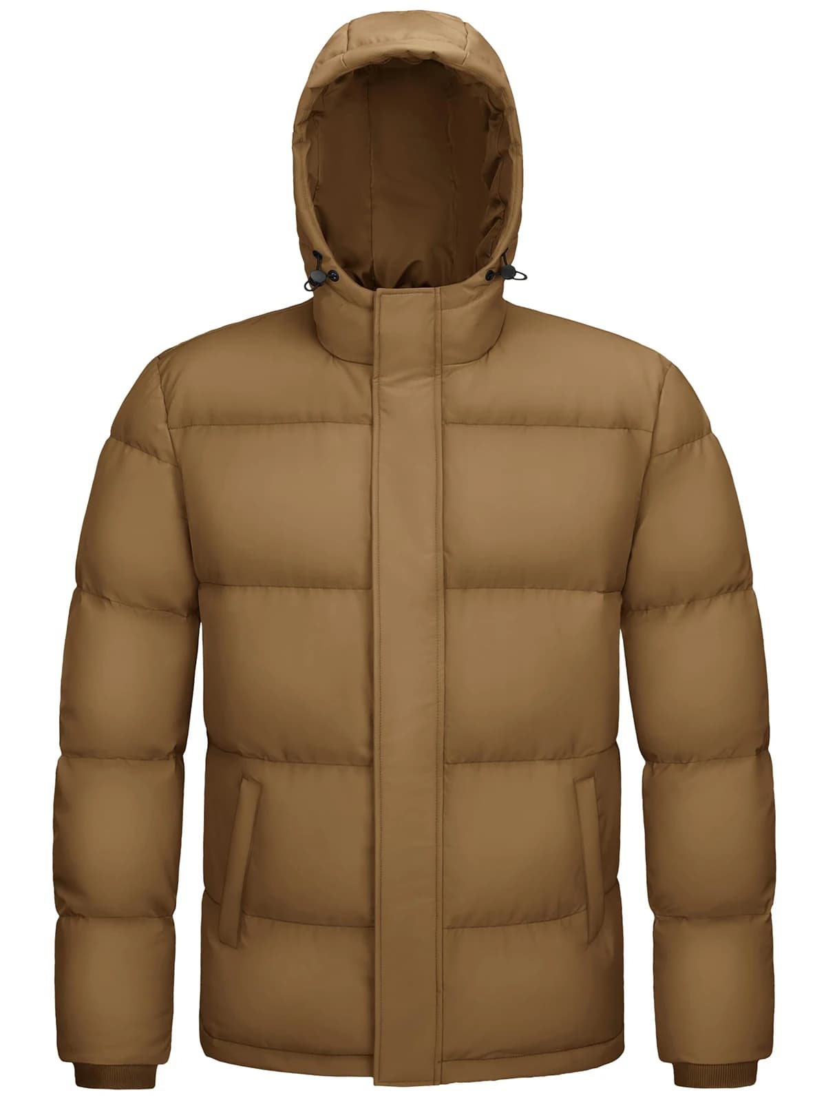 MAGCOMSEN-Doudoune à capuche imperméable pour homme, veste matelassurera zippée, coupe-vent, thermiq