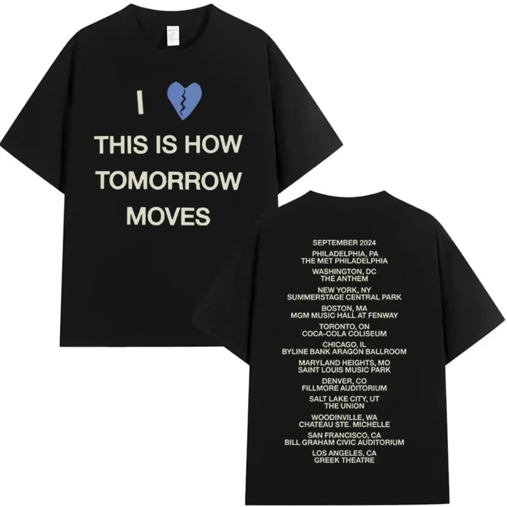 T-shirt Beabadoobee I Love This Is How Tomorrow Moves Tour 2026 pour hommes et femmes, vintage, Hara