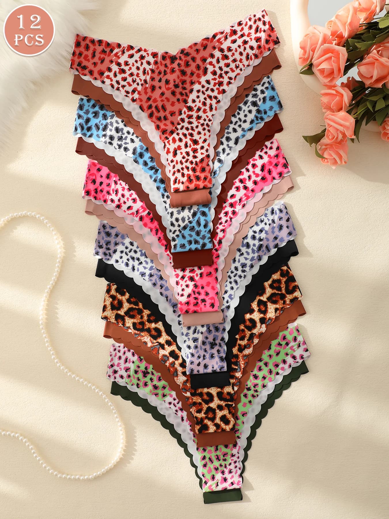 Sous-vêtements triangulaires taille basse pour femmes, imprimé léopard, sous-vêtements confortables,