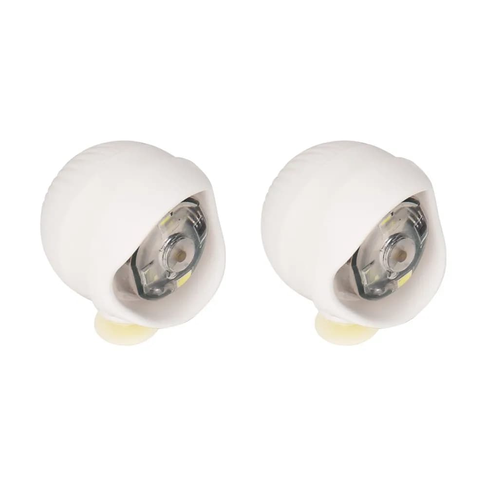 Breloques pour chaussures LED en PVC, 2 pièces, accessoires pour les promenades nocturnes, les prome