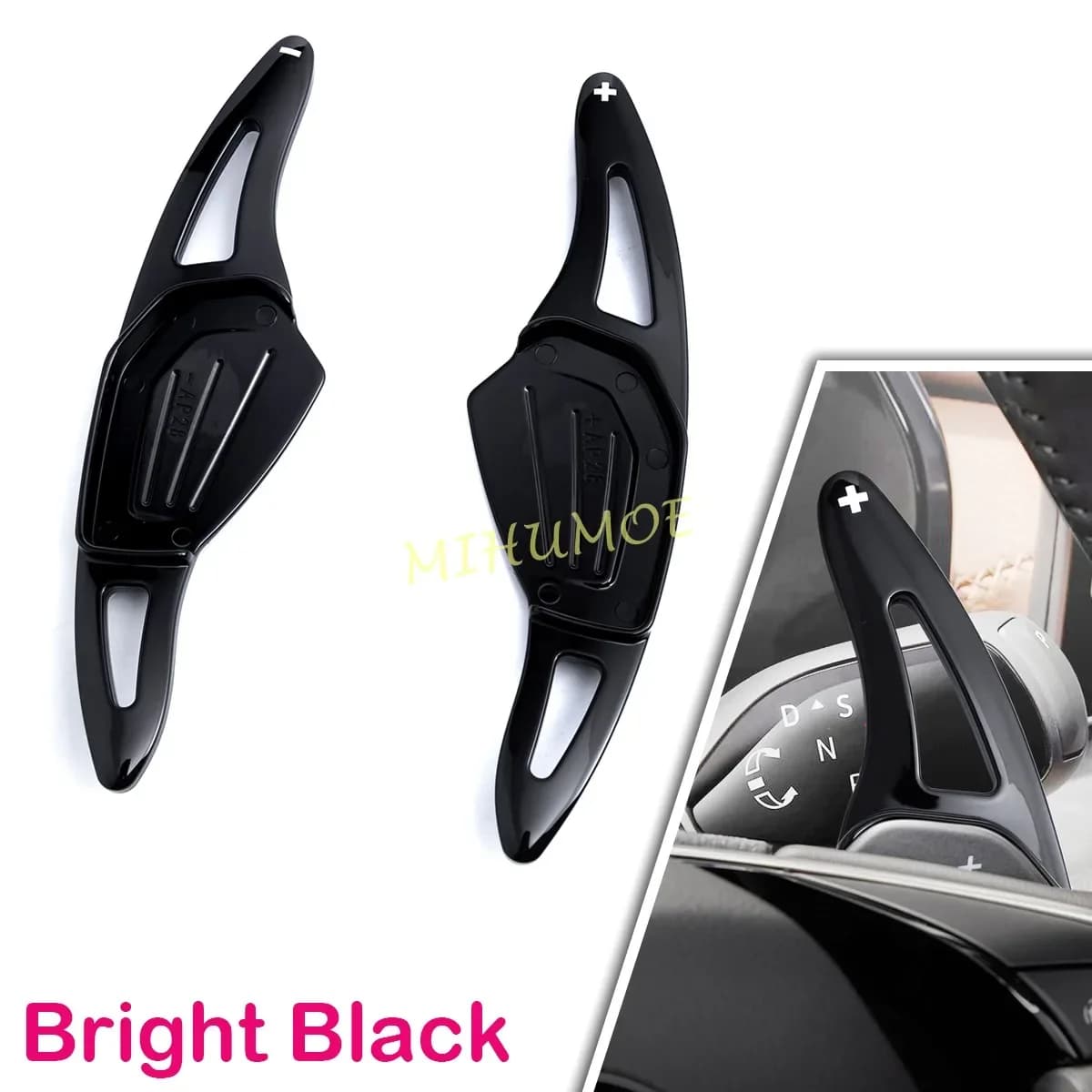 Couvercle de palette de changement de vitesse noir brillant, pour Skoda Octavia Superb Kodiaq Karoq