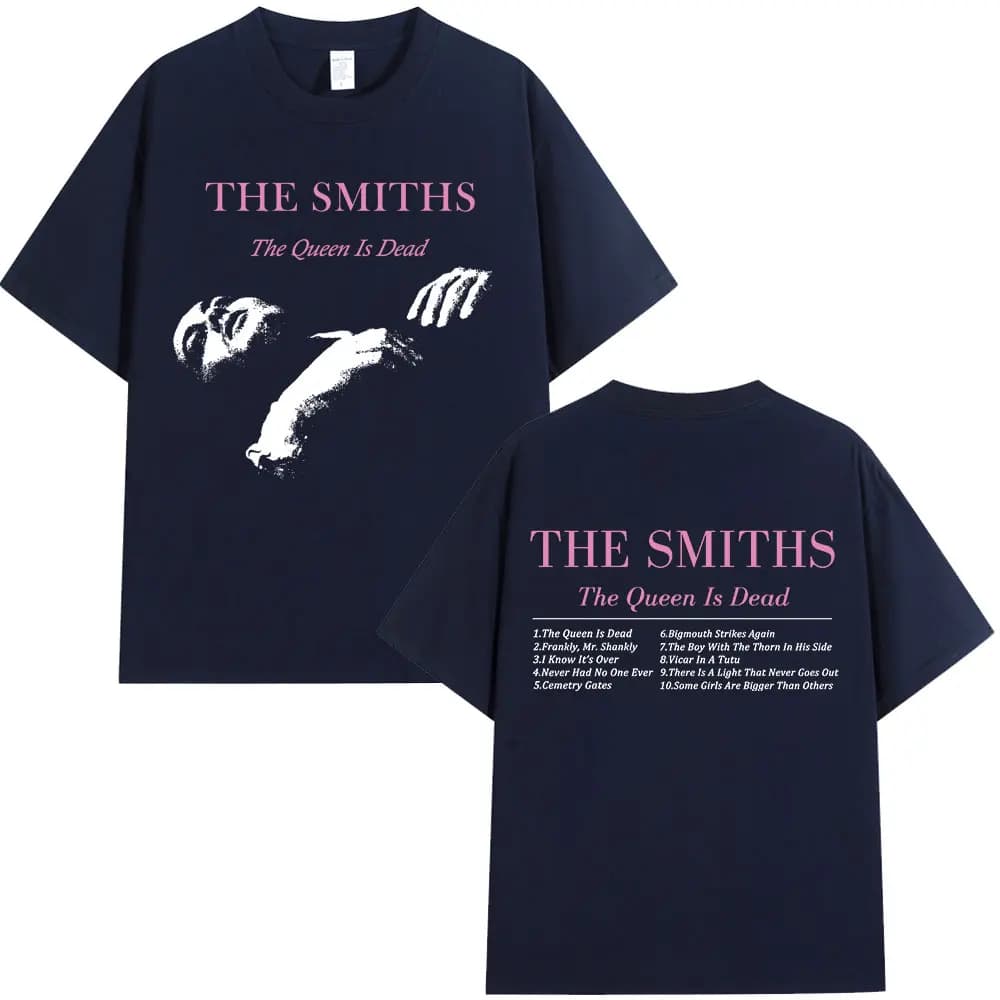 T-shirt The Smiths The Queen Is Dead des années 1980, T-shirt surdimensionné Morrissey, T-shirts vin