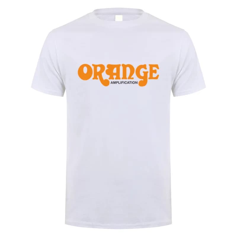 La guitare britannique ampères Orange t-shirts unisexe décontracté à manches courtes homme Cool coto