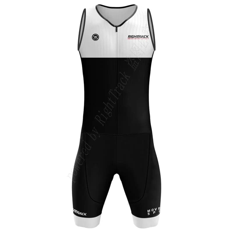 Pro TriDuvet Trisuit Vêtements d'entraînement unisexes, Combinaison colorée, Natation, Cyclisme, Cou