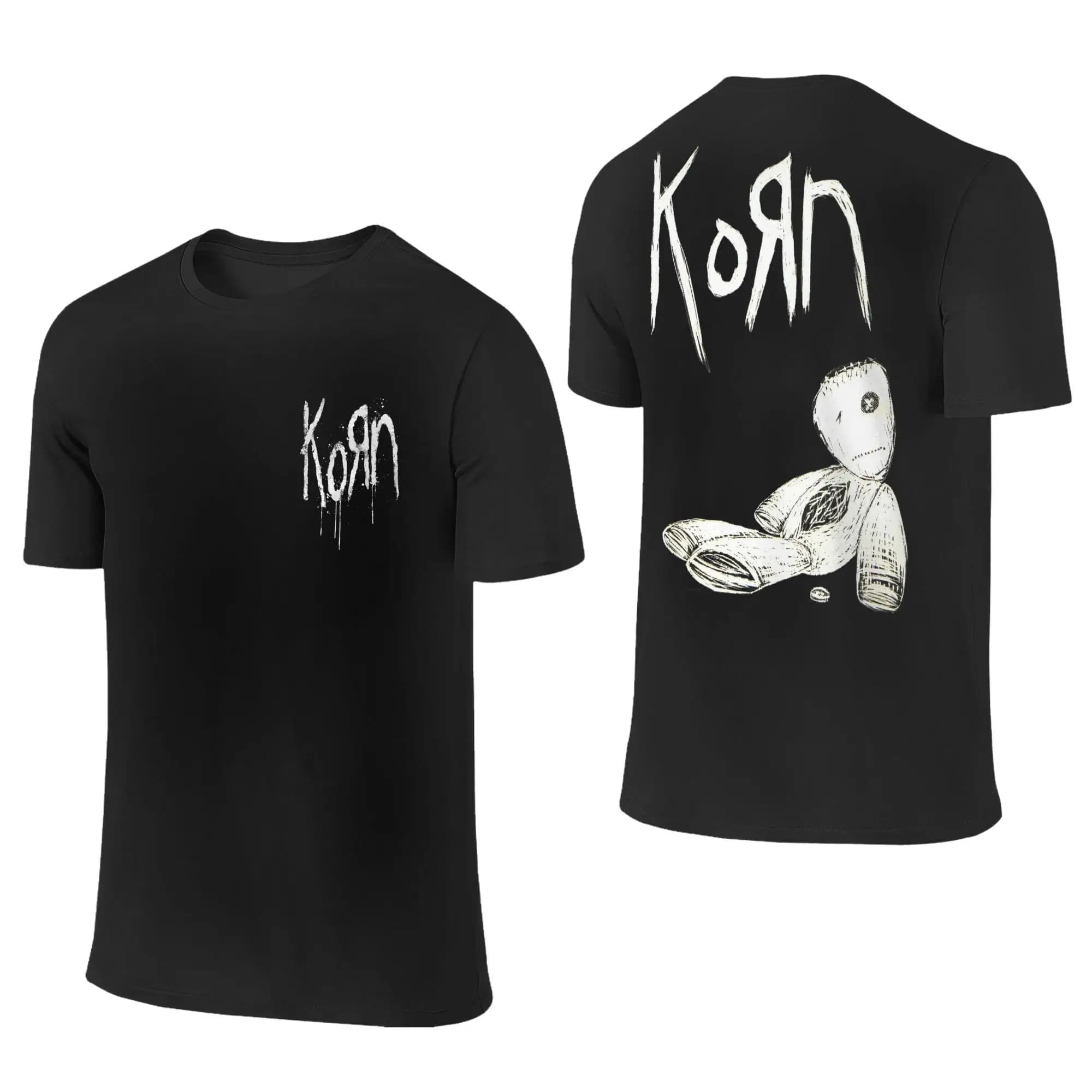 Créatif Korn problèmes poupée métal T-Shirt hommes femmes col rond coton T-Shirt groupe de Rock Y2k