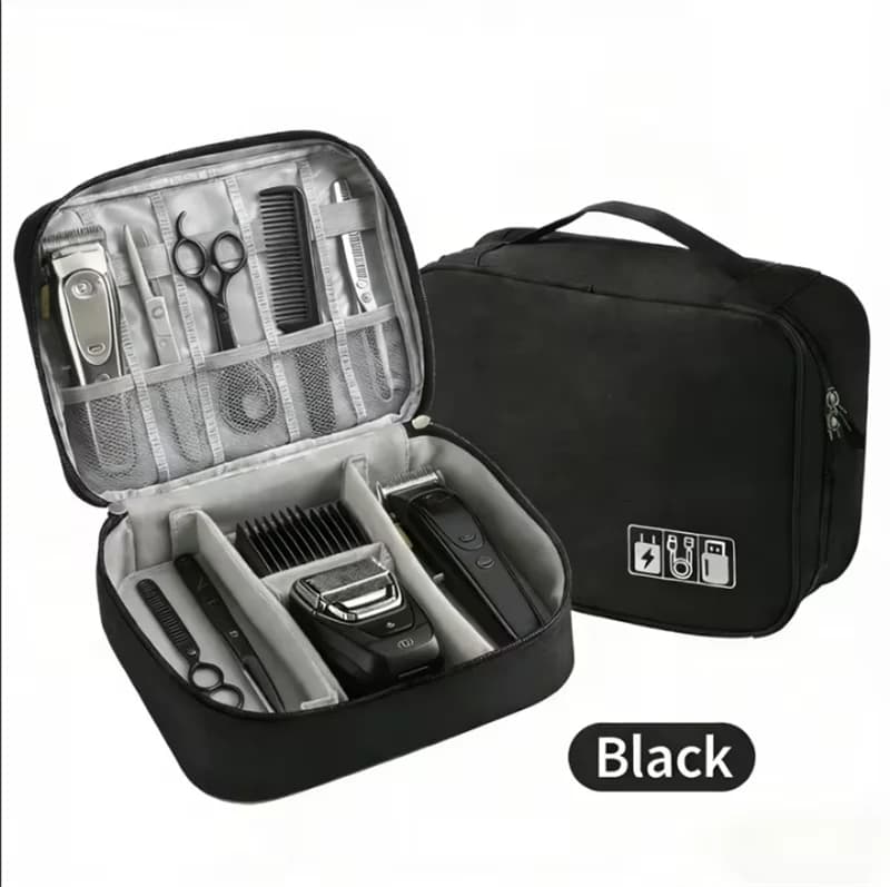 Organisateur de voyage professionnel pour coiffeur, étui de rangement pour outils de coiffure à doub