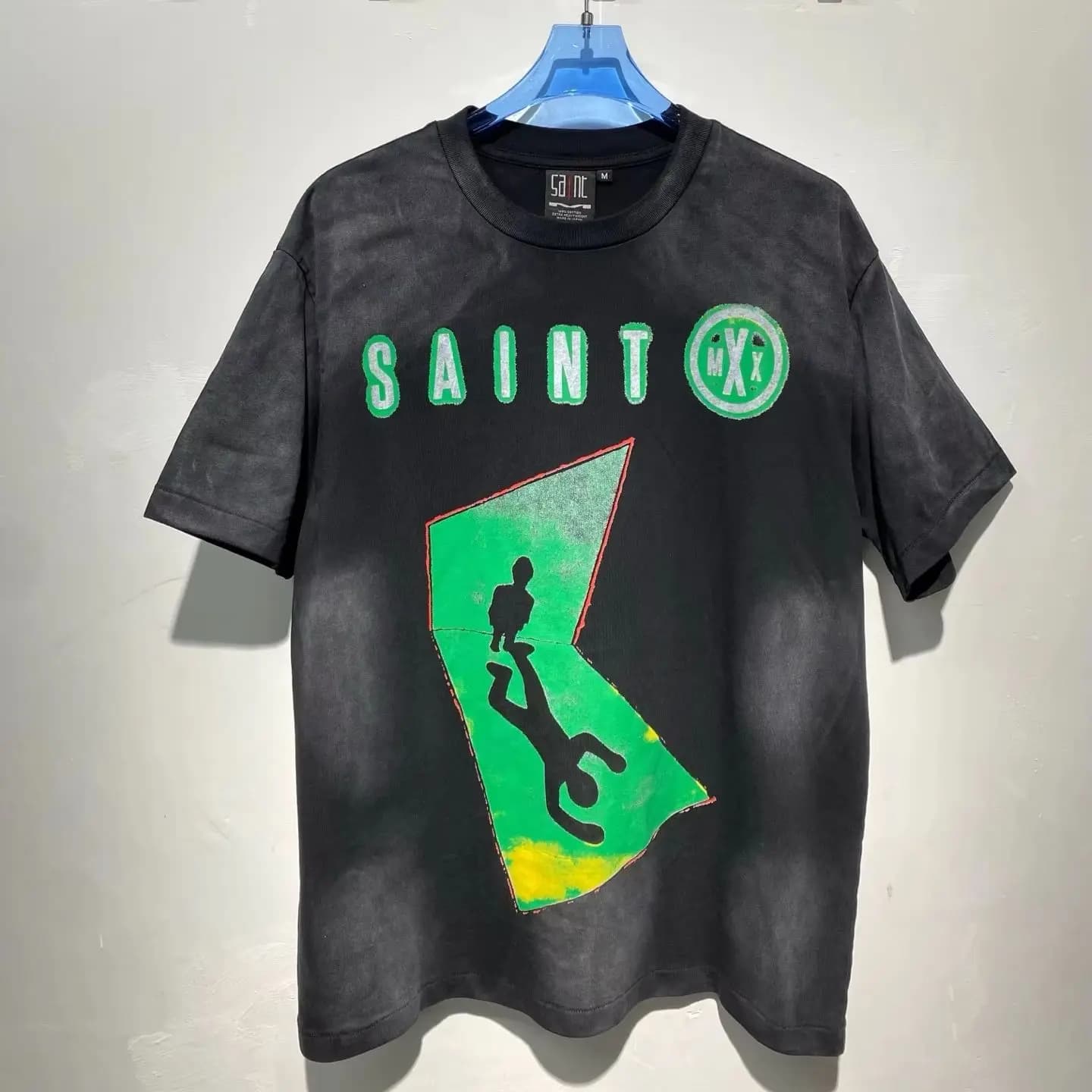 Vêtements pour hommes et femmes, t-shirt à manches courtes décontracté, style délavé, imprimé abstra