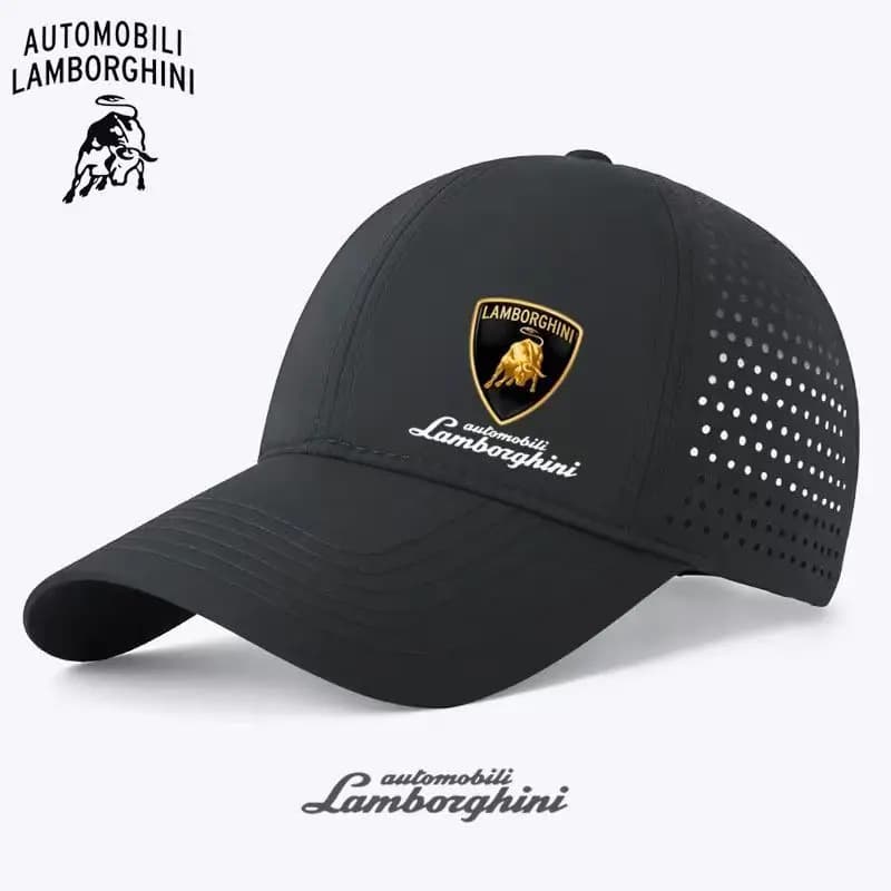 Casquette en maille respirante Lamborghini pour le cyclisme en plein air au printemps et en été, cas