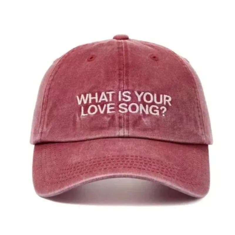 Nouvelle Casquette Kpop What Is Your /'Love Song Same en tricot brodé, Casquette de concert de tourn
