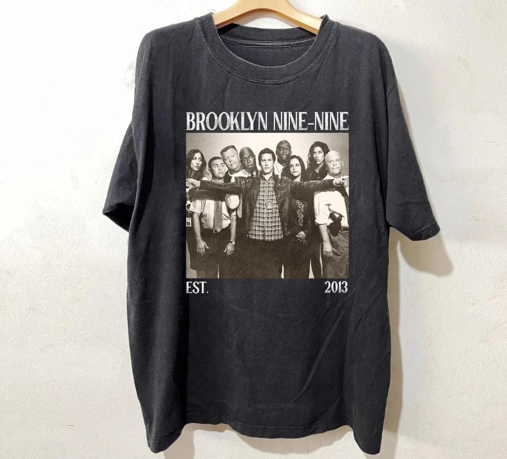T-shirt unisexe de la série télévisée Brooklyn 99, chemise de film rétro, t-shirt graphique à manche