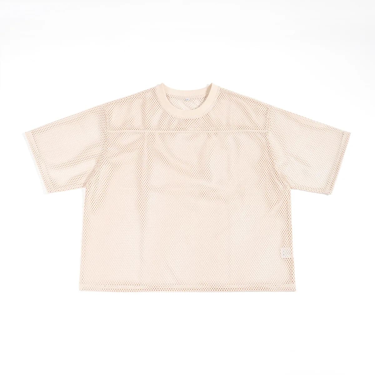 T-shirts personnalisables pour hommes avec logo, en maille, coupe ample, imprimé numéro, transparent
