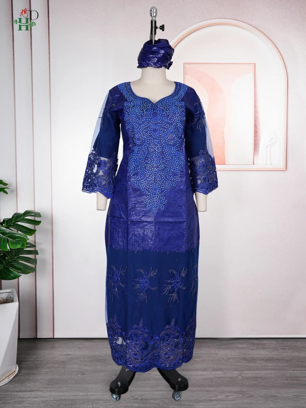 Vêtements de luxe turcs originaux H&D pour femmes, vêtements africains, robes traditionnelles en sol