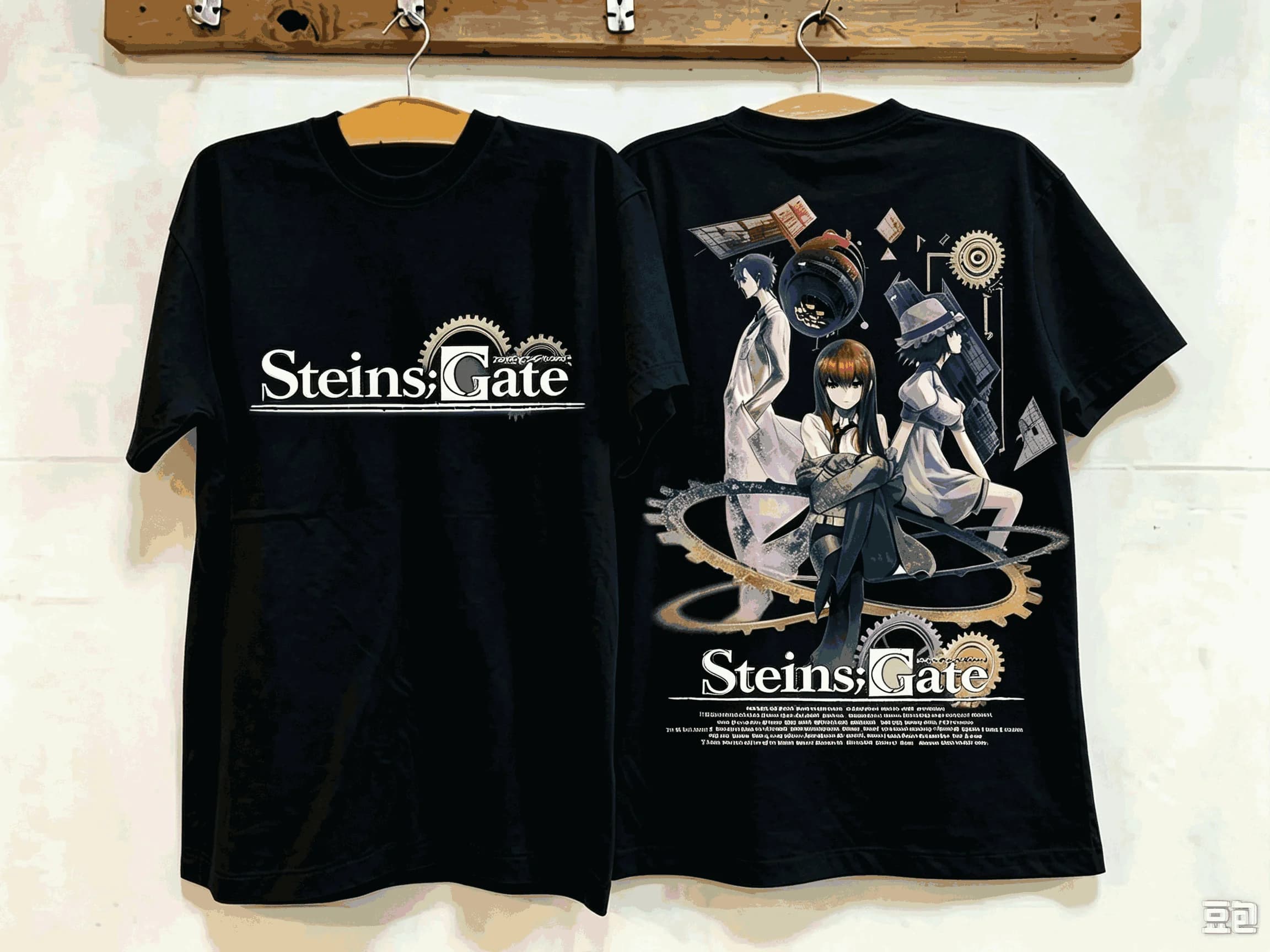 T-shirts imprimés Steins Gate pour hommes et femmes, mode Hip Hop, surdimensionnés, unisexes, Street