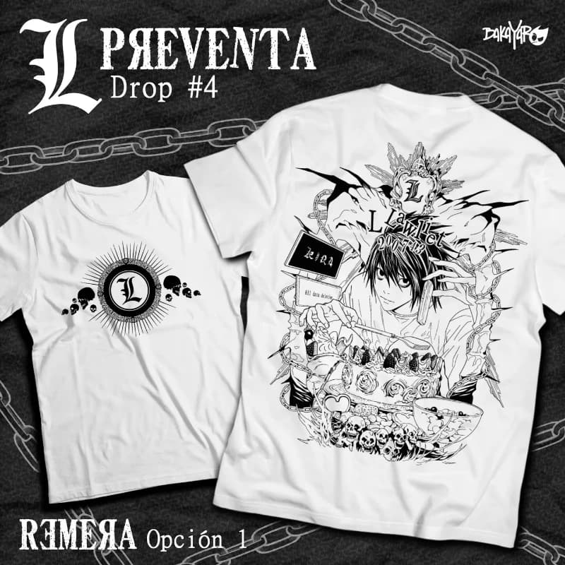 Kira Ryuk T-Shirt Note de mort L Manga bande horreur Anime noir T-Shirt graphique t-shirts surdimens