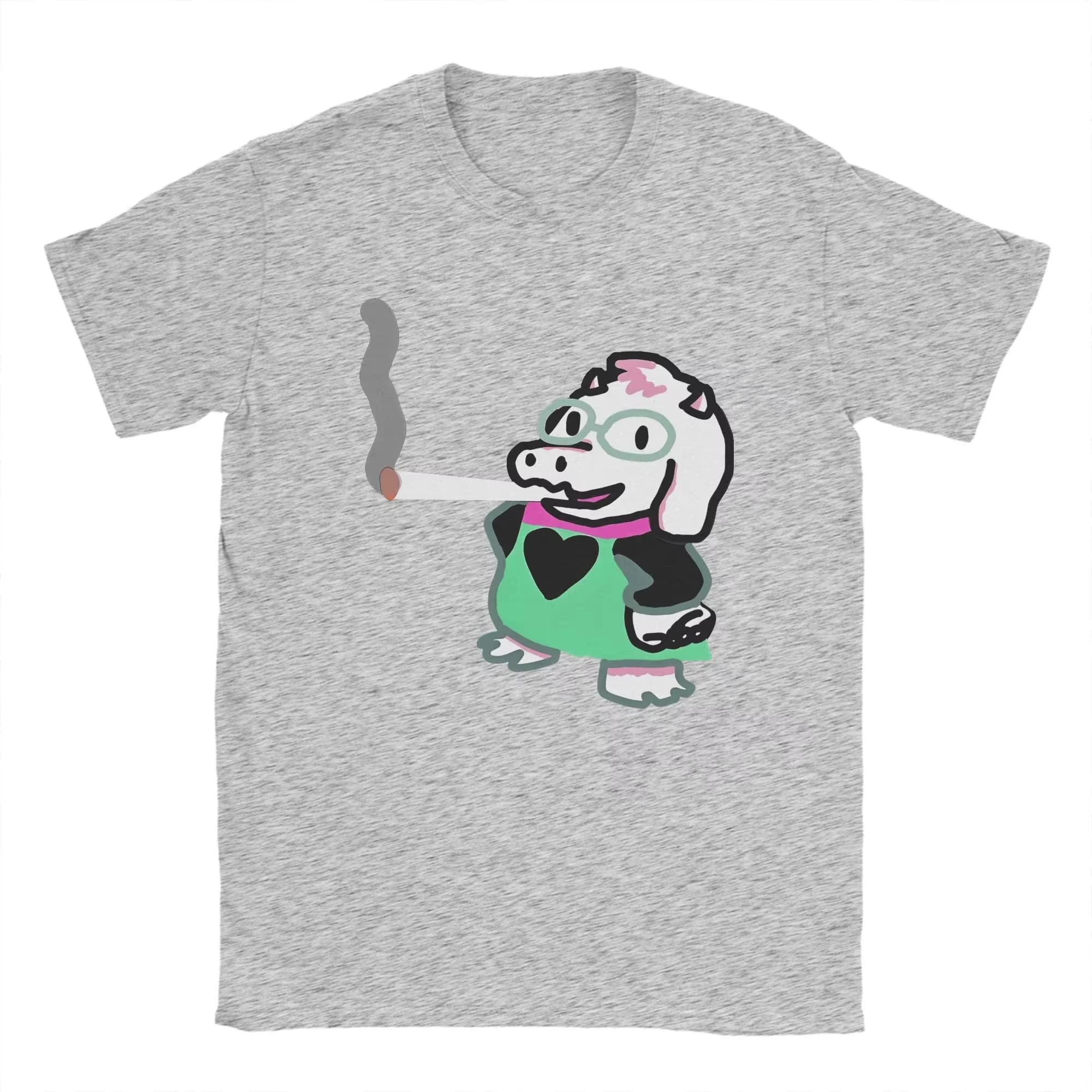 Deltarune jeu t-shirt plage Ralsei émoussé t-shirts pour hommes femmes Harajuku motif t-shirt à manc